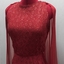 Floor Show Dress, Red Brocade, 1960s
