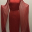 Floor Show Dress, Red Brocade, 1960s