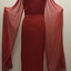 Floor Show Dress, Red Brocade, 1960s