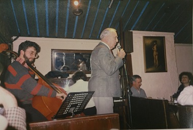 Photograph, Geoff Brooke in Performance