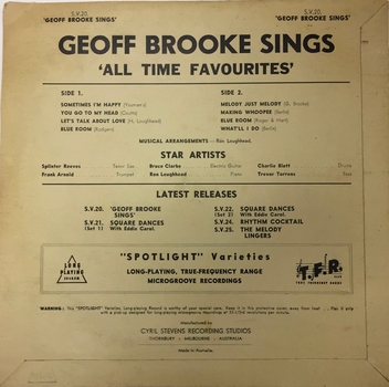 Geoff Brooke Sings All Time Favourites