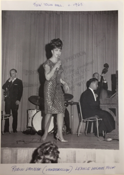 Robin Vanser & Lennie Holmes Four, Kew Town Hall, circa 1963