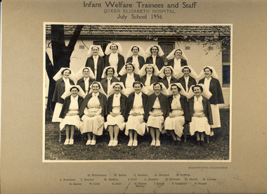 Infant Welfare Trainees and Staff, Queen Elizabeth Hospital