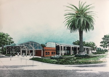 Architectural Drawing of the Kew Recreation Centre, High Street, circa 1986