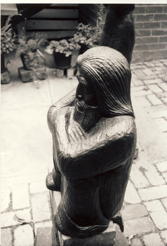 Bronze Sculpture : Bearded Man, Leopoldine Mimovich, 1990