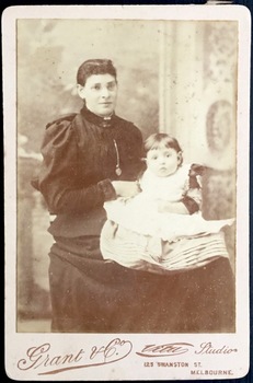 Horace Whitman with mother