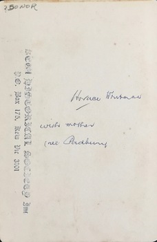 Horace Whitman with mother
