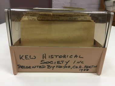 Archive (Series) - Microfiche, City of Kew, Kew Council Minute Books 1-29, 1861-1946