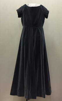 Grey Velvet Evening Dress, 1960