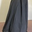 Late Victorian Black Silk Skirt, circa 1897