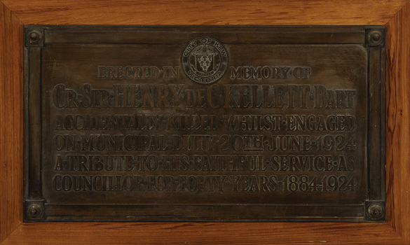 Cr. Sir Henry de C. Kellett Bart., 1924
