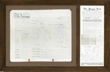 Legal record - The Indenture, Crown Portion 86, otherwise known as 'The Morgan Deed', 1852 (and later)