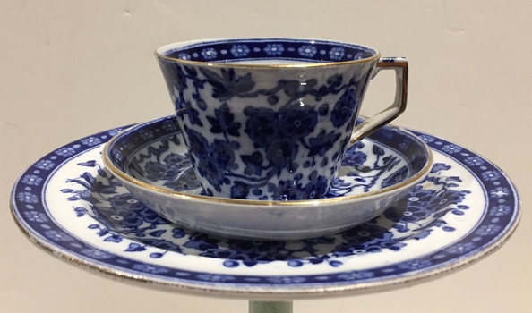 Tea Cup, Saucer & Plate, Ridgways, circa 1880