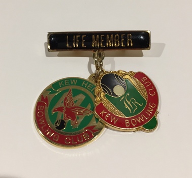 Life Member, Kew & Kew Heights Bowling Clubs