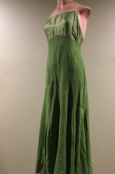 Green Crepe Evening Dress, 1950s
