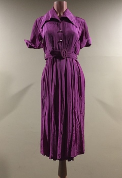 Purple Rayon Dress / by Scotchco of Melbourne, 1940s