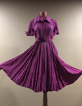 Purple Rayon Dress / by Scotchco of Melbourne, 1940s