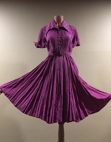 Purple Rayon Dress / by Scotchco of Melbourne, 1940s