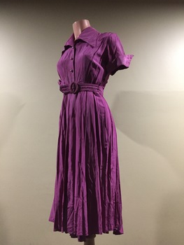 Purple Rayon Dress / by Scotchco of Melbourne, 1940s