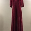 Red Lace Evening Dress, & Matching Red Velvet Jacket, 1930s