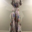 Floral Crepe Evening Dress, 1930s