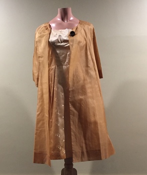 Cocktail Dress & Coat: Satin & Organza, 1960s