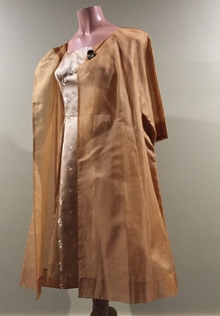 Cocktail Dress & Coat: Satin & Organza, 1960s