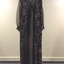 Brown & Gold Acetate Evening Dress, 1980