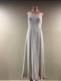 Long Silver Lamé Evening Dress & Pants by Jinoel of Melbourne, 1960s