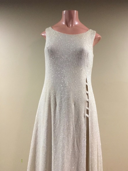 Clothing, Jinoel of Melbourne, Silver Lamé Evening Dress & Pants, 1960s