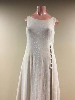 Long Silver Lamé Evening Dress & Pants by Jinoel of Melbourne, 1960s