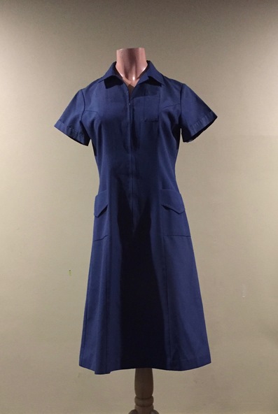Uniform, Neat & Trim Career Wear, Blue Kew Library Uniform, 1980