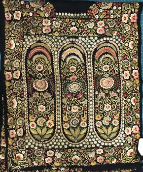 Scarf, embroidered with a needle, north Indian, circa 1855-1879