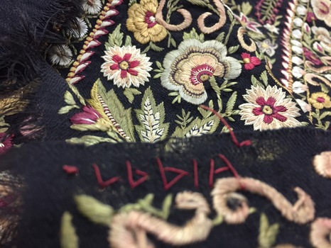 Scarf, embroidered with a needle, north Indian, circa 1855-1879