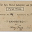 The Kew Floral, Industrial, & Art Society, First Prize 1889
