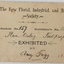 The Kew Floral, Industrial, & Art Society, Plain Writing First Prize 1889