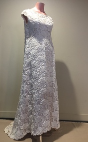 Wedding Dress, Swiss Guipure Lace, 1969