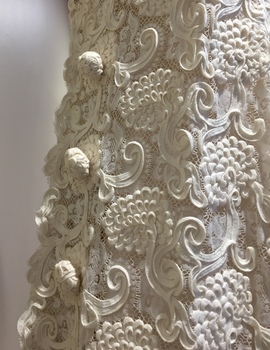 Wedding Dress, Swiss Guipure Lace, 1969