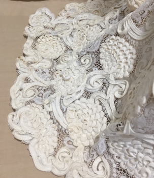 Wedding Dress, Swiss Guipure Lace, 1969