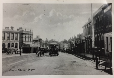 Postcard, Main Street, Kew