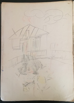 Art therapy drawings and paintings