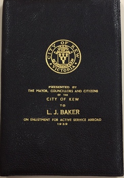 Collection of photographs, documents and artefacts owned by Leonard James Baker