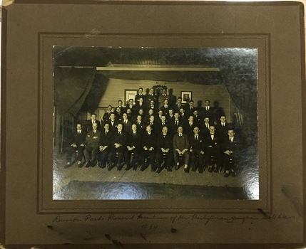 Reunion ~ Past and Present Members of Kew Presbyterian Young Mens' Bible Class, 1924