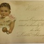 Three baby gift cards, circa 1891   