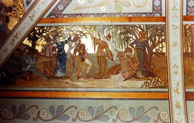 Ceiling fresco, Drawingroom, ‘Southesk’, Cotham Road, Kew (dem. 1970)