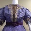 Purple Silk with Guipure Lace Ball Gown, c.1900