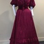 Cerise Silk & Velvet Ball Gown, 1900s