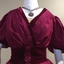 Cerise Silk & Velvet Ball Gown, 1900s