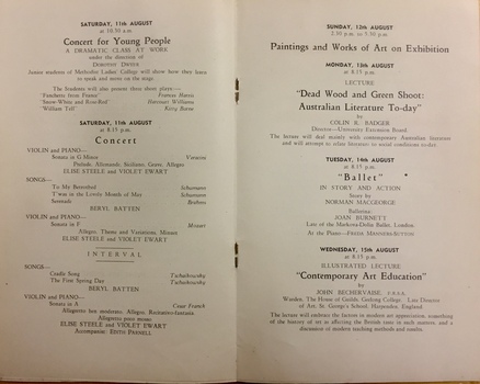 Kew Arts Festival 1945