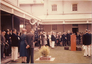 Photograph, Official Opening of the Bowling Green by Hubert Opperman MP, Kew Mental Hospital, 1959-60, 1959-60